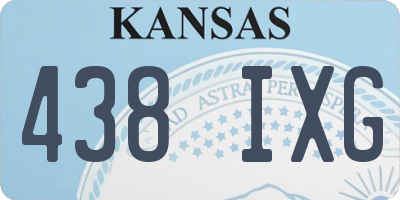 KS license plate 438IXG