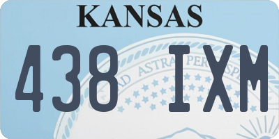 KS license plate 438IXM
