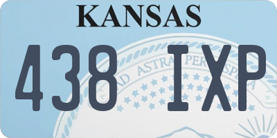 KS license plate 438IXP