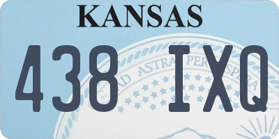 KS license plate 438IXQ
