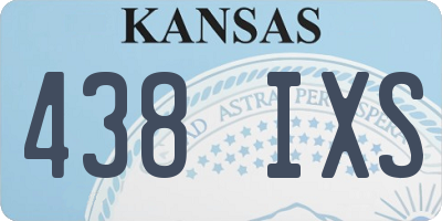 KS license plate 438IXS