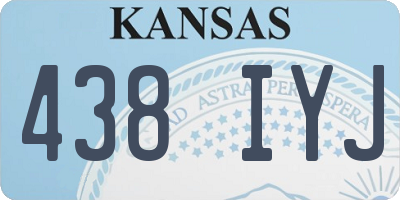 KS license plate 438IYJ
