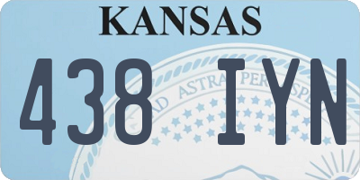 KS license plate 438IYN