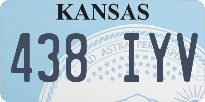 KS license plate 438IYV