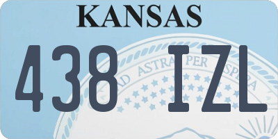 KS license plate 438IZL