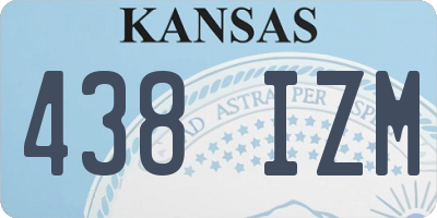 KS license plate 438IZM
