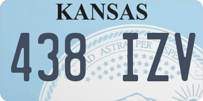 KS license plate 438IZV