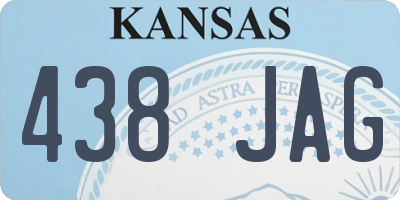 KS license plate 438JAG