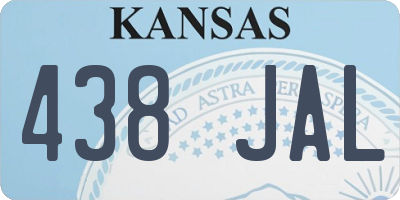 KS license plate 438JAL