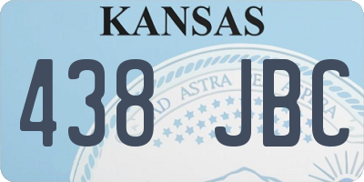 KS license plate 438JBC