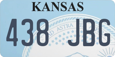 KS license plate 438JBG