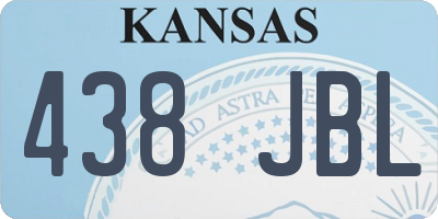 KS license plate 438JBL