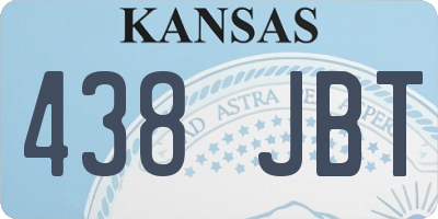 KS license plate 438JBT