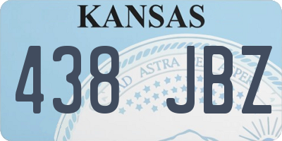 KS license plate 438JBZ