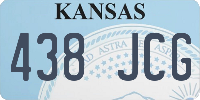 KS license plate 438JCG