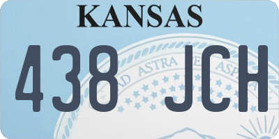 KS license plate 438JCH