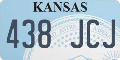KS license plate 438JCJ