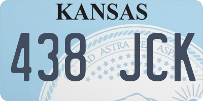 KS license plate 438JCK