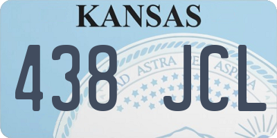 KS license plate 438JCL