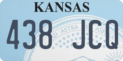 KS license plate 438JCQ