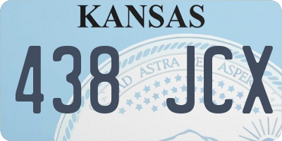 KS license plate 438JCX