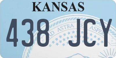 KS license plate 438JCY