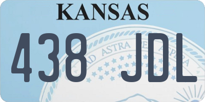 KS license plate 438JDL