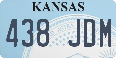 KS license plate 438JDM