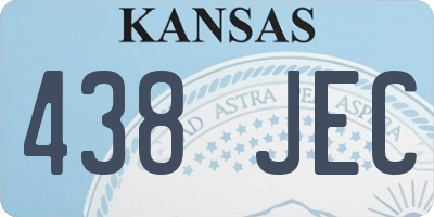 KS license plate 438JEC