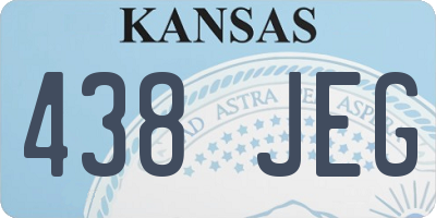 KS license plate 438JEG
