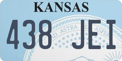 KS license plate 438JEI