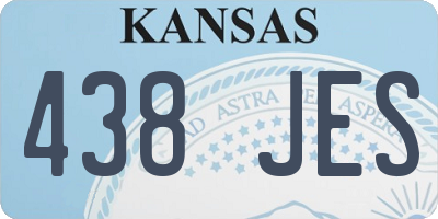 KS license plate 438JES