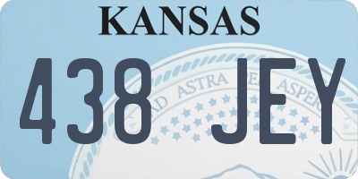 KS license plate 438JEY