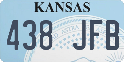 KS license plate 438JFB