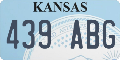 KS license plate 439ABG