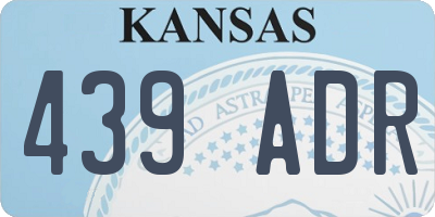 KS license plate 439ADR