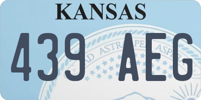 KS license plate 439AEG