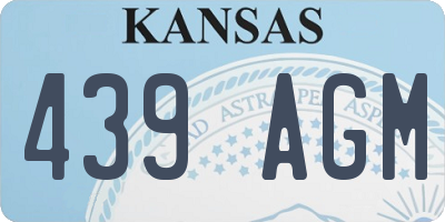 KS license plate 439AGM