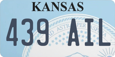 KS license plate 439AIL