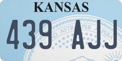 KS license plate 439AJJ