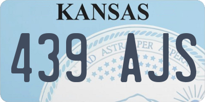 KS license plate 439AJS