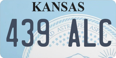 KS license plate 439ALC
