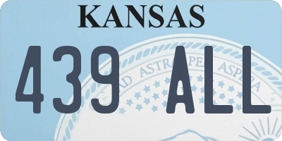 KS license plate 439ALL