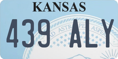 KS license plate 439ALY