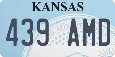 KS license plate 439AMD