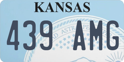 KS license plate 439AMG