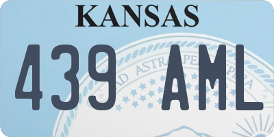 KS license plate 439AML