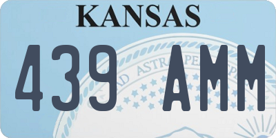 KS license plate 439AMM