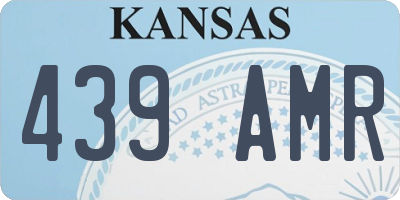 KS license plate 439AMR