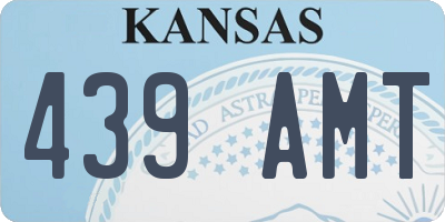 KS license plate 439AMT